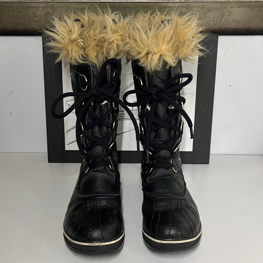 Sorel Tofino ll Coated Canvas Fur Lace
Up Winter Boots Women's Size 6.5 EU 38 - Picture 2 of 16